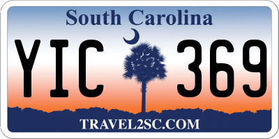 SC license plate YIC369