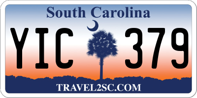 SC license plate YIC379