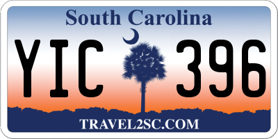 SC license plate YIC396