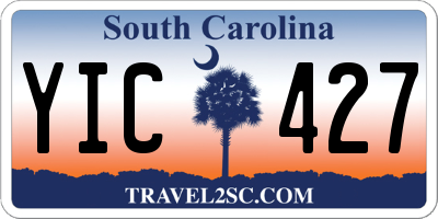 SC license plate YIC427