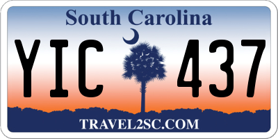 SC license plate YIC437