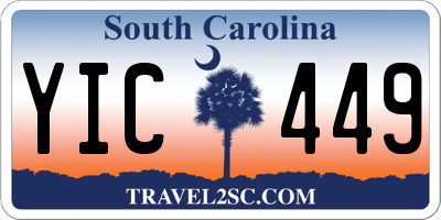 SC license plate YIC449