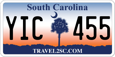 SC license plate YIC455