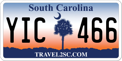 SC license plate YIC466