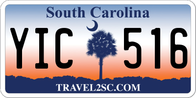 SC license plate YIC516