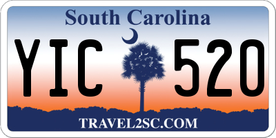 SC license plate YIC520