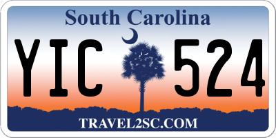 SC license plate YIC524
