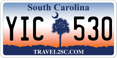 SC license plate YIC530