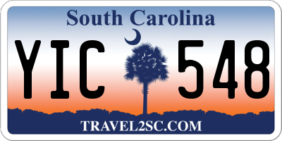 SC license plate YIC548