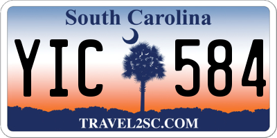 SC license plate YIC584