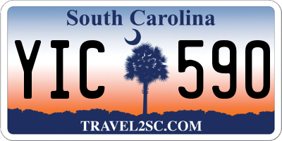 SC license plate YIC590