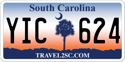 SC license plate YIC624