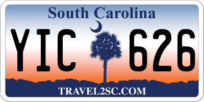 SC license plate YIC626