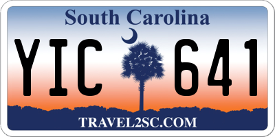 SC license plate YIC641