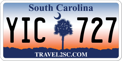 SC license plate YIC727
