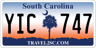 SC license plate YIC747