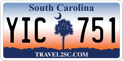 SC license plate YIC751