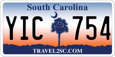 SC license plate YIC754