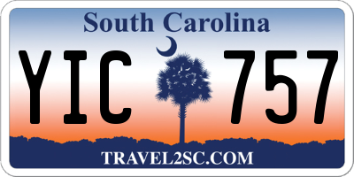 SC license plate YIC757