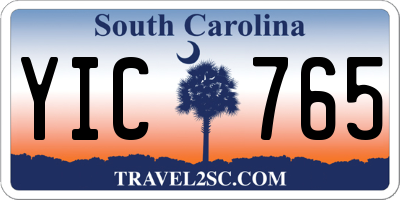 SC license plate YIC765