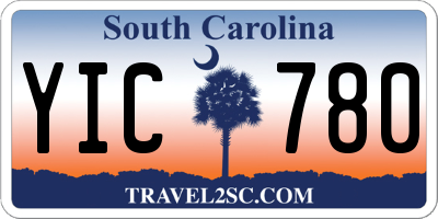 SC license plate YIC780