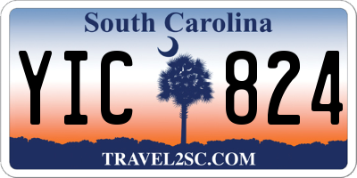 SC license plate YIC824