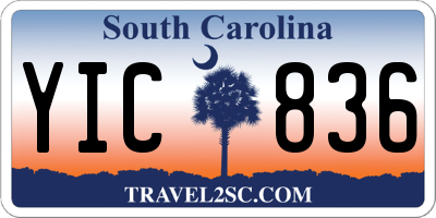 SC license plate YIC836