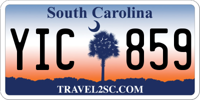 SC license plate YIC859
