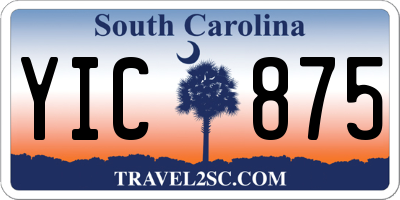 SC license plate YIC875