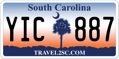 SC license plate YIC887