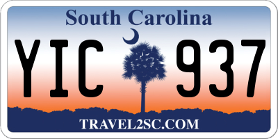 SC license plate YIC937