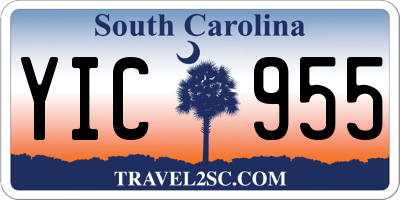 SC license plate YIC955
