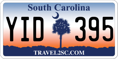 SC license plate YID395