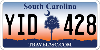 SC license plate YID428