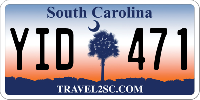 SC license plate YID471
