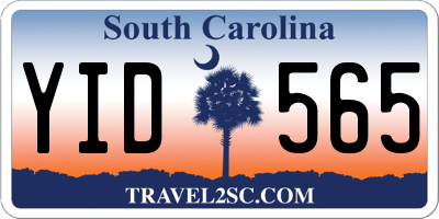 SC license plate YID565