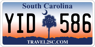 SC license plate YID586