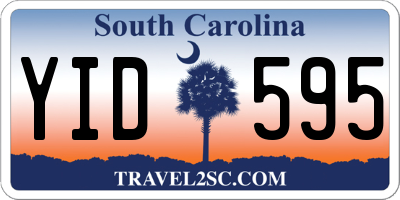 SC license plate YID595