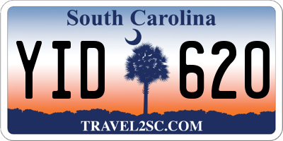 SC license plate YID620
