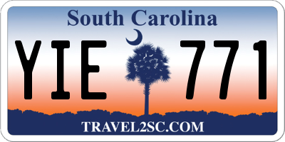SC license plate YIE771