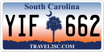 SC license plate YIF662