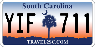 SC license plate YIF711