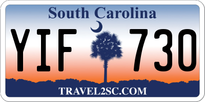 SC license plate YIF730
