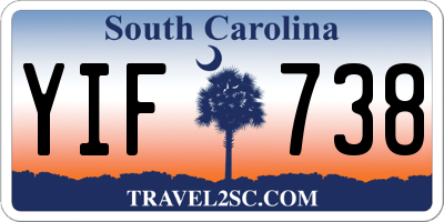 SC license plate YIF738