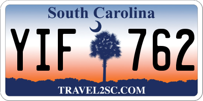SC license plate YIF762