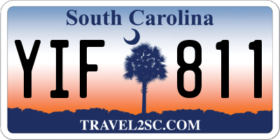 SC license plate YIF811