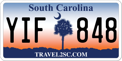 SC license plate YIF848