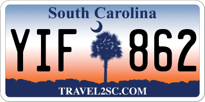 SC license plate YIF862