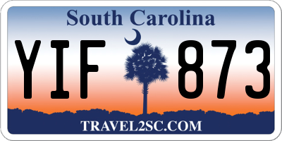 SC license plate YIF873