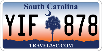 SC license plate YIF878